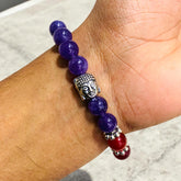 The Adjustable Yoga Bracelets (Amethyst Stone)